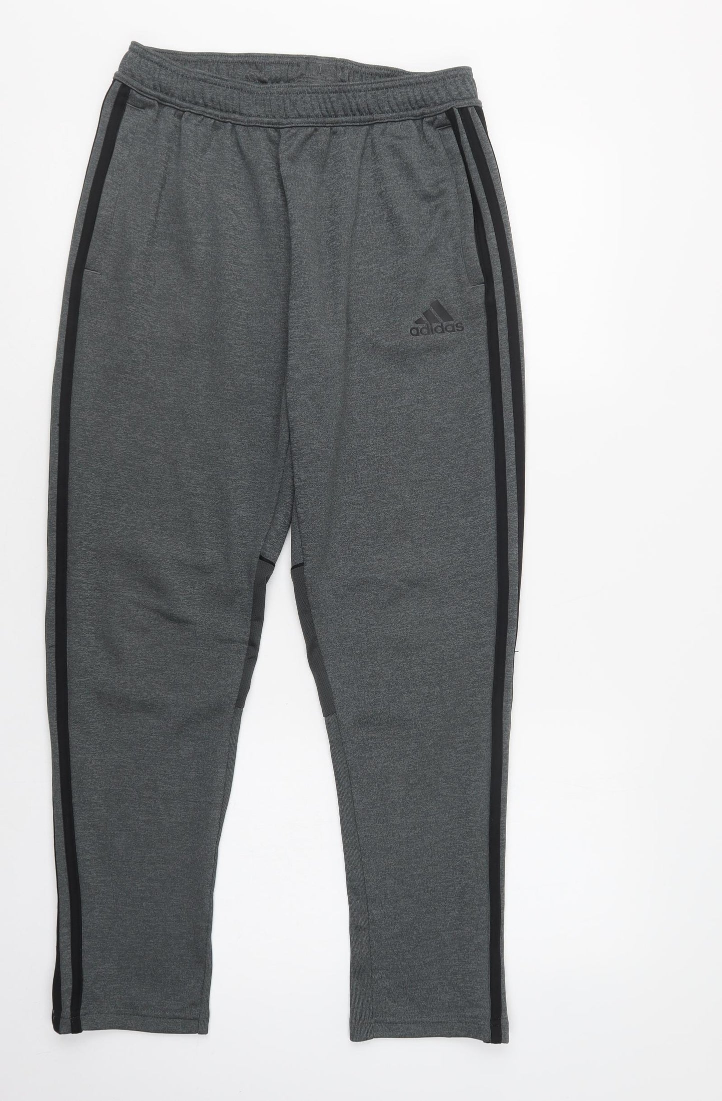 adidas Boys Grey  Polyester Jogger Trousers Size 14-15 Years  Regular