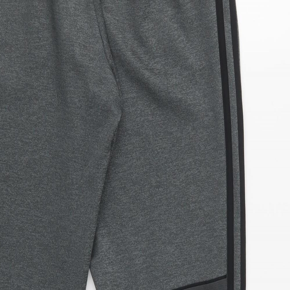 adidas Boys Grey  Polyester Jogger Trousers Size 14-15 Years  Regular