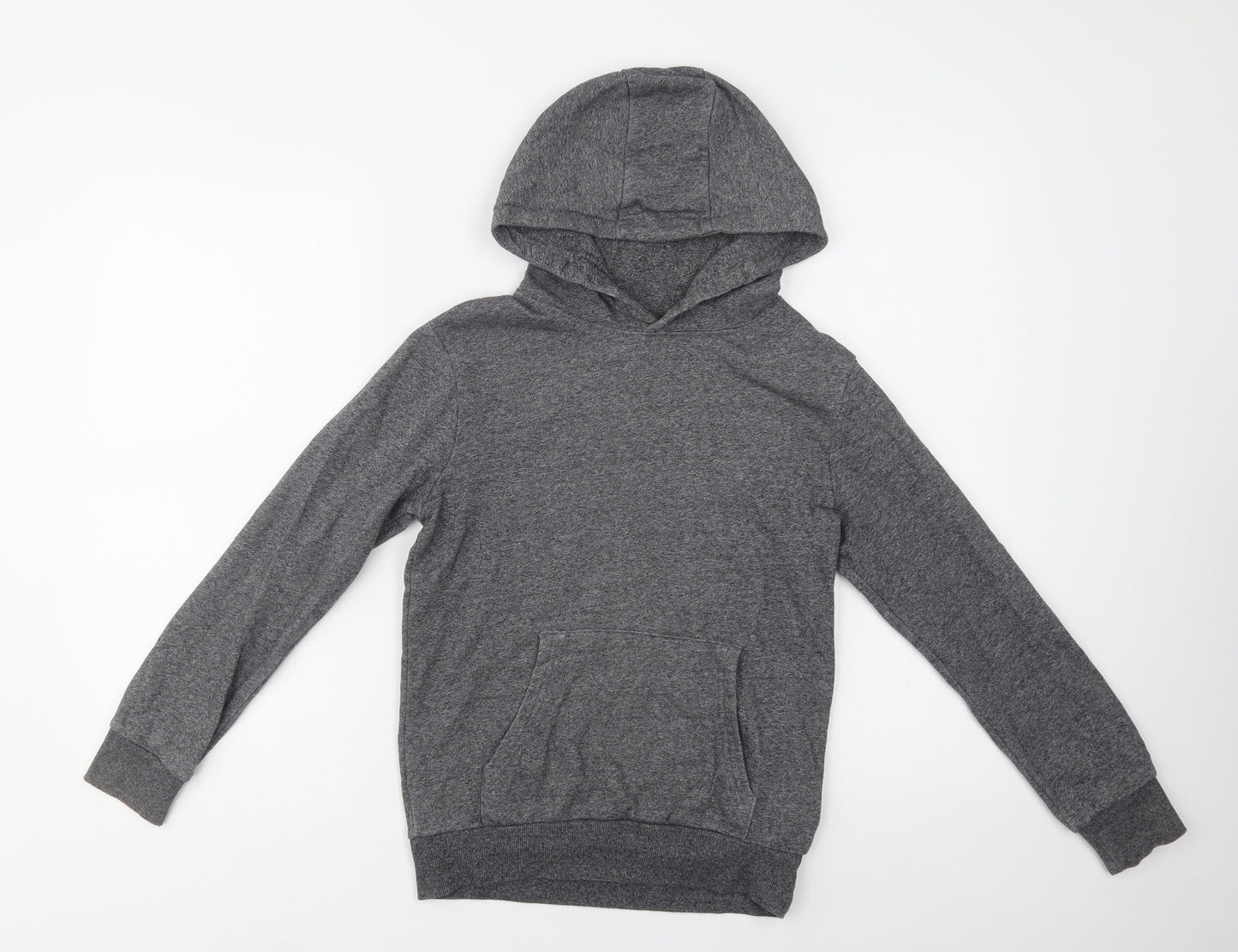 M&S Boys Grey  Cotton Pullover Hoodie Size 10-11 Years