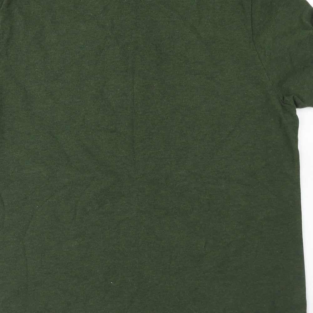 Lyle & Scott Mens Green  Cotton  Polo Size XL Collared Button