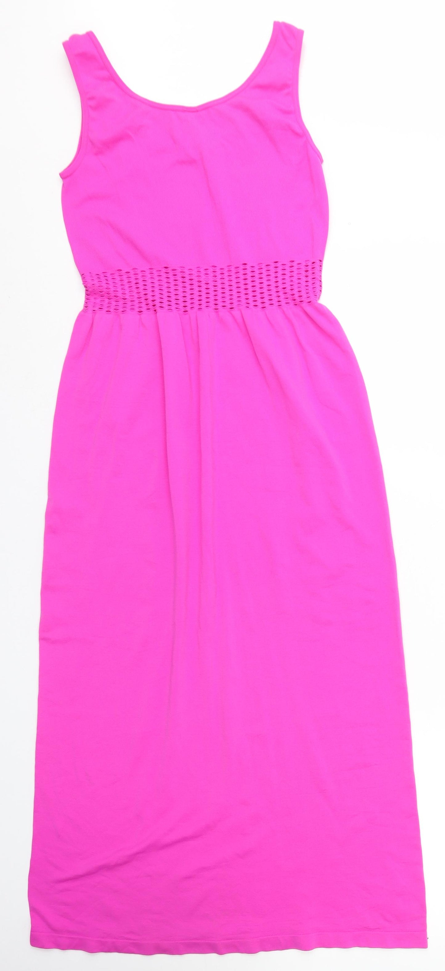 Ocean Club Womens Pink  Polyamide Bodycon  Size S  Round Neck