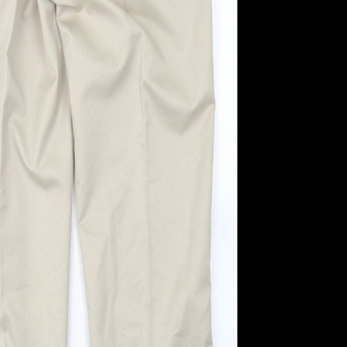 Preworn Mens Brown  Polyester Chino Trousers Size 34 in L31 in Regular Button