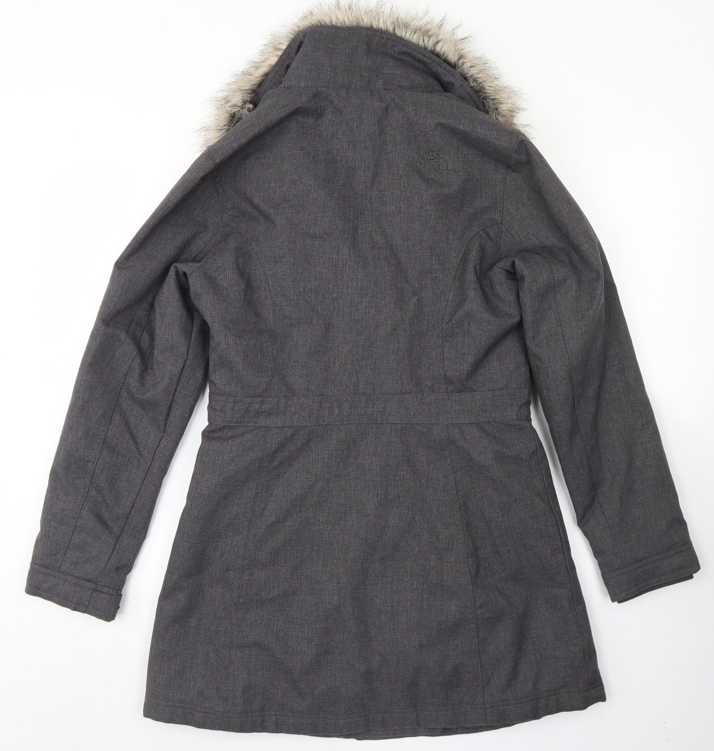 The North Face Womens Grey   Parka Coat Size S  Zip