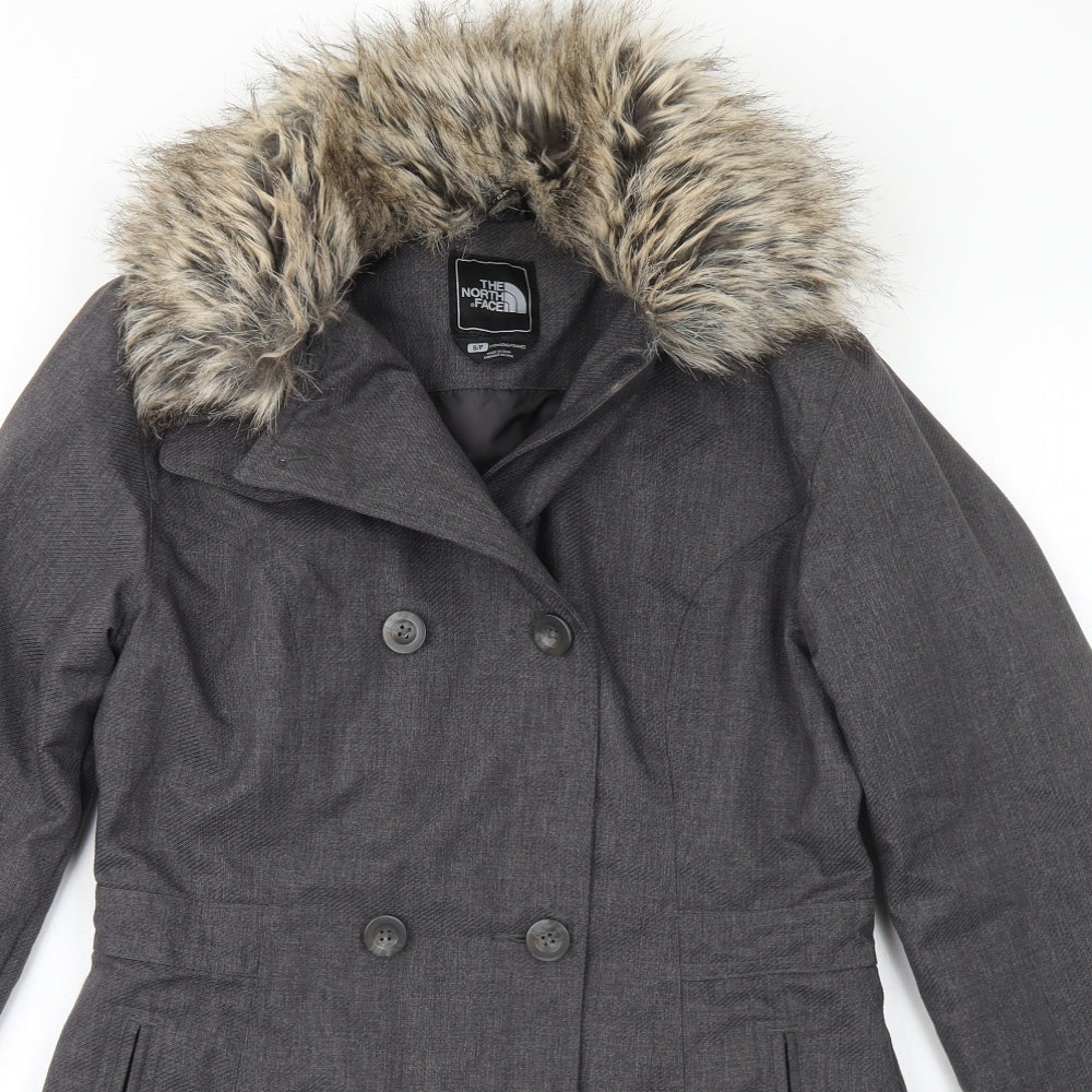 The North Face Womens Grey   Parka Coat Size S  Zip