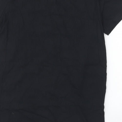 Only Womens Black  Cotton Basic T-Shirt Size S Crew Neck