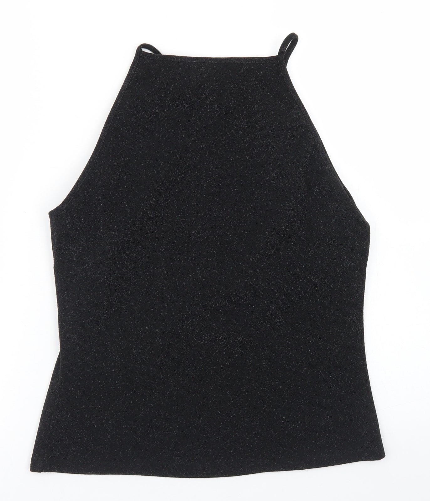 H&M Womens Black  Polyester Camisole Blouse Size M Square Neck
