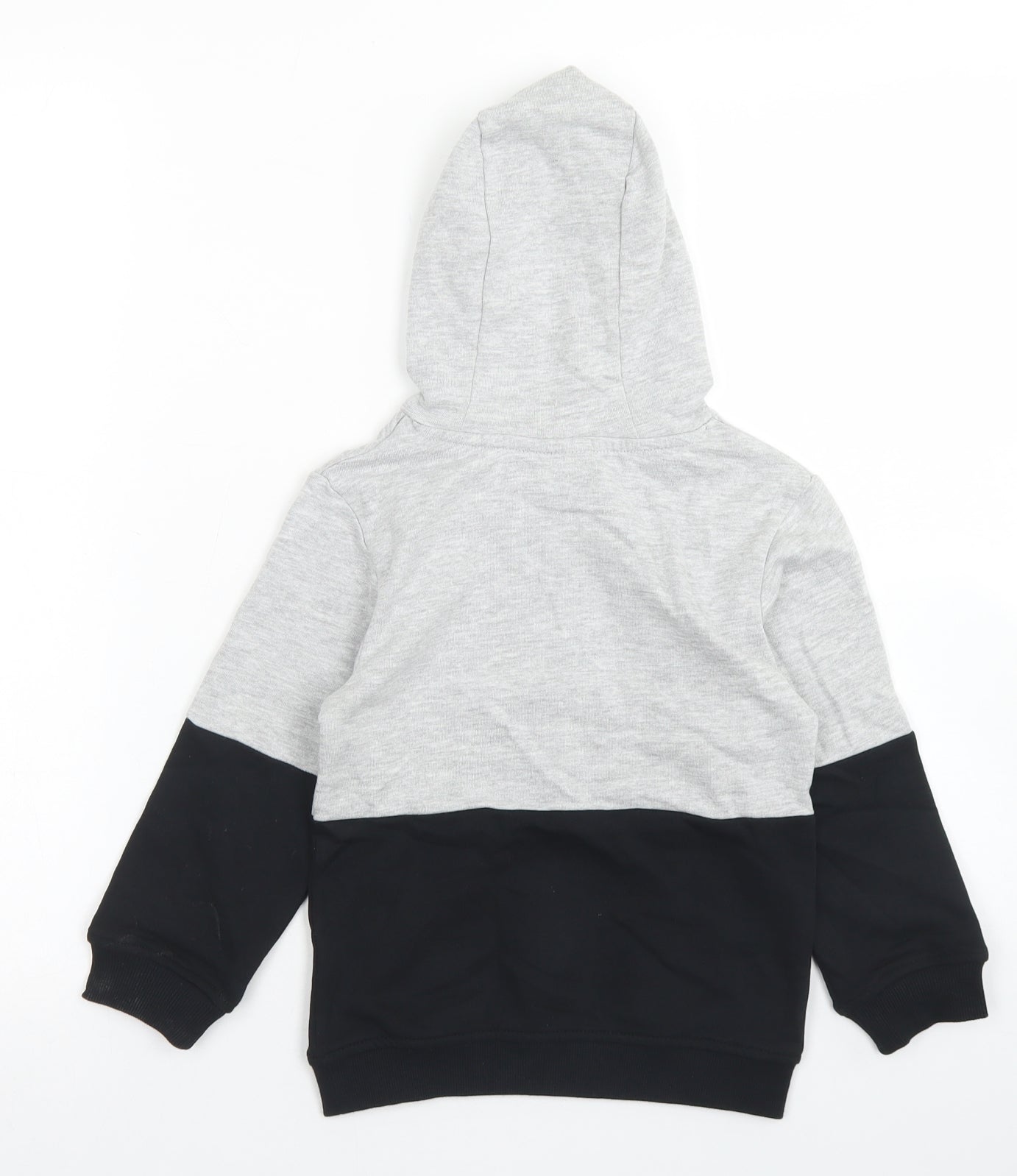 Studio Boys Grey Colourblock Cotton Pullover Hoodie Size 4-5 Years   - Minions