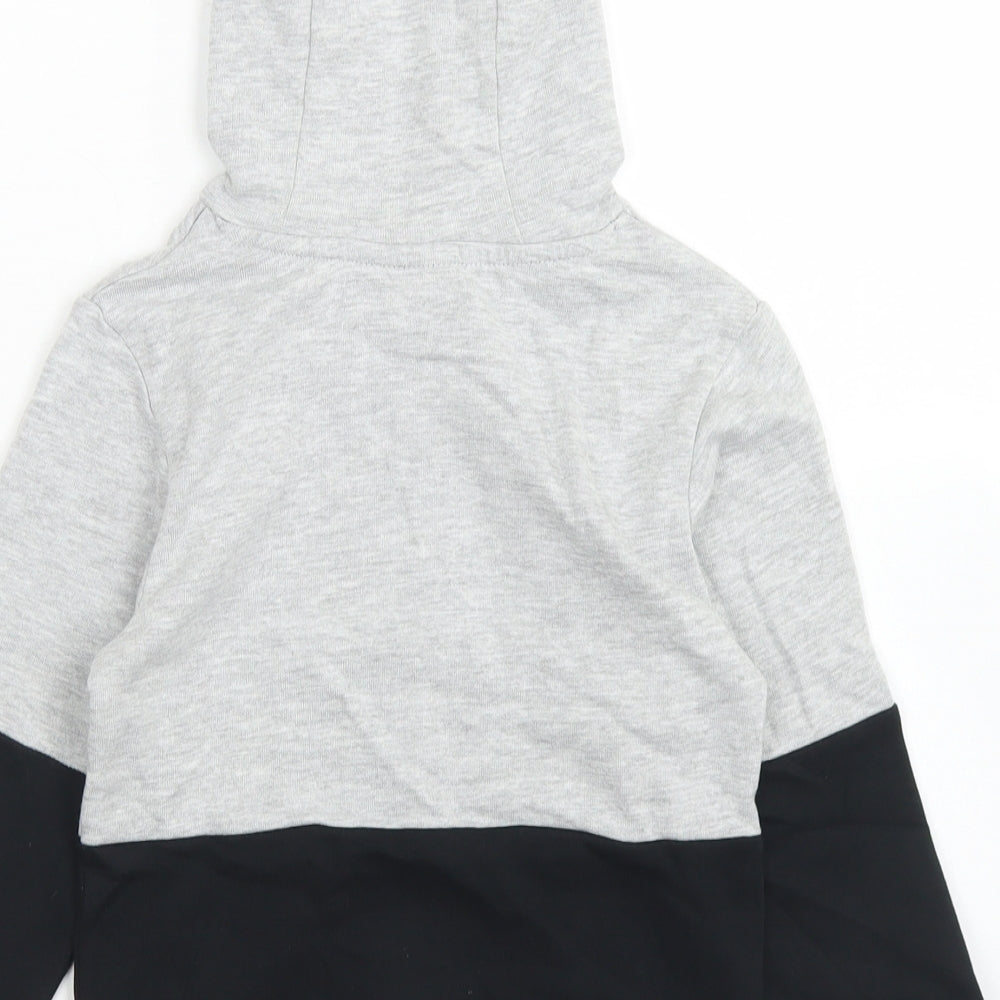 Studio Boys Grey Colourblock Cotton Pullover Hoodie Size 4-5 Years   - Minions