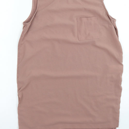 Peacocks Womens Brown  Polyester Basic Tank Size 8 Round Neck