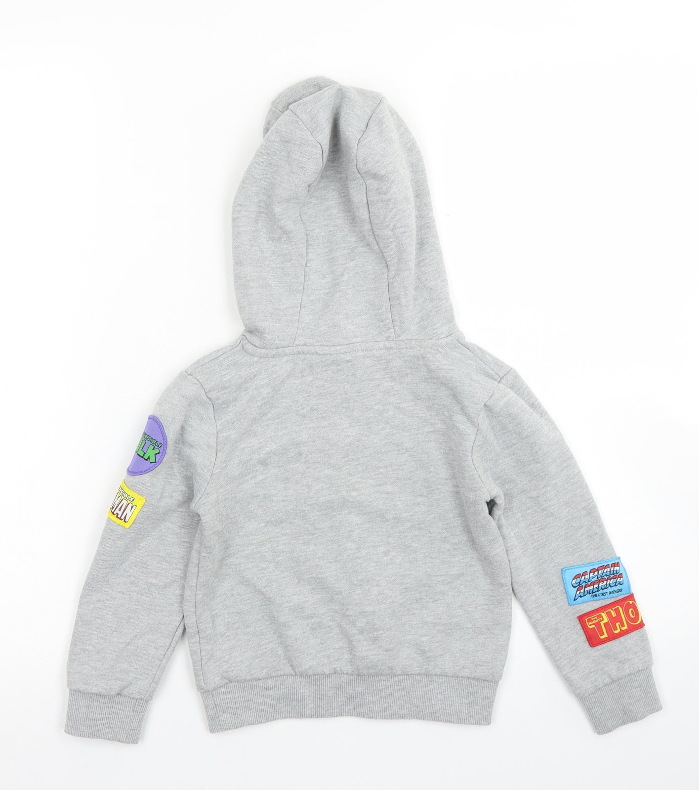 Marvel Boys Grey  Polyester Pullover Hoodie Size 4-5 Years   - Marvel Avengers