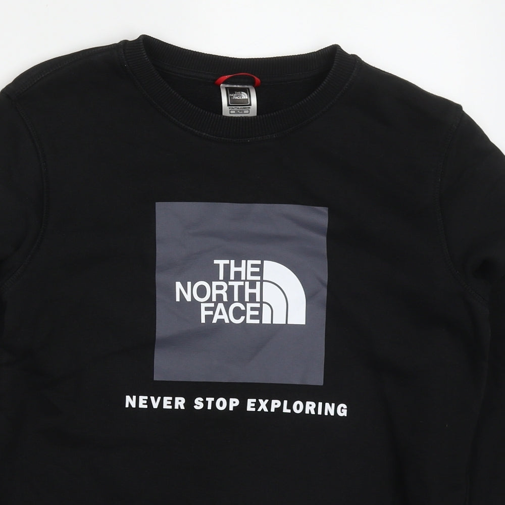 The North Face Boys Black  Cotton Pullover Sweatshirt Size XL  Pullover