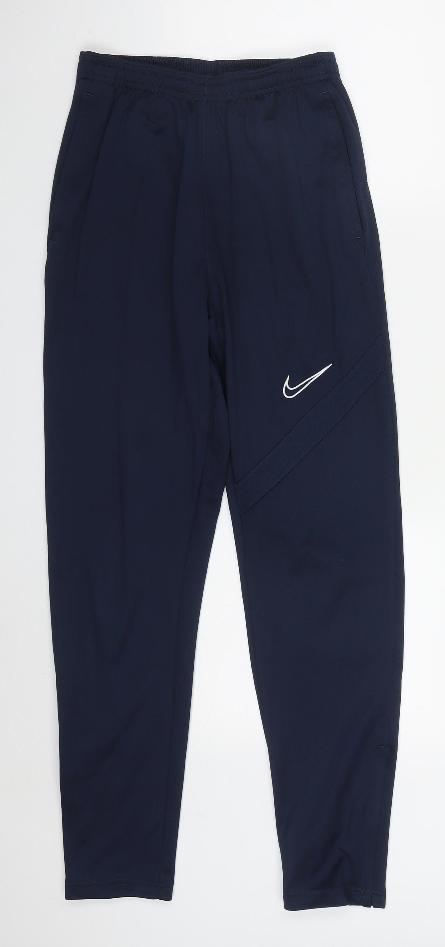 Nike Boys Blue  Polyester Sweatpants Trousers Size XL L27 in Regular