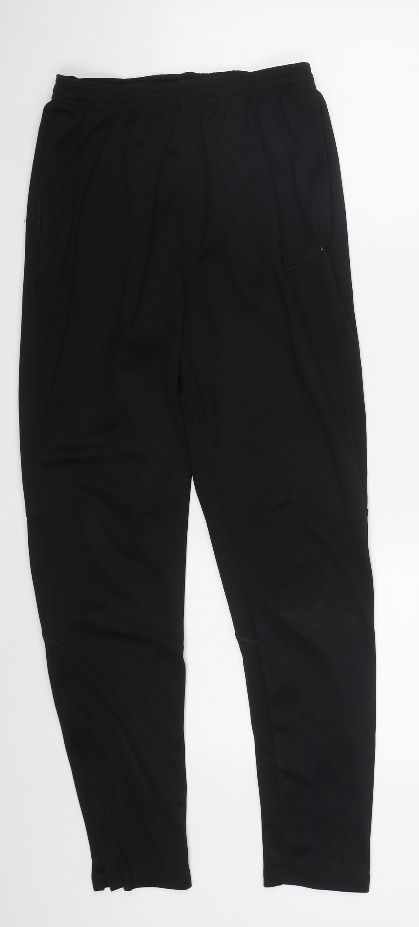 Nike Boys Black  Polyester Sweatpants Trousers Size XL L27 in Regular