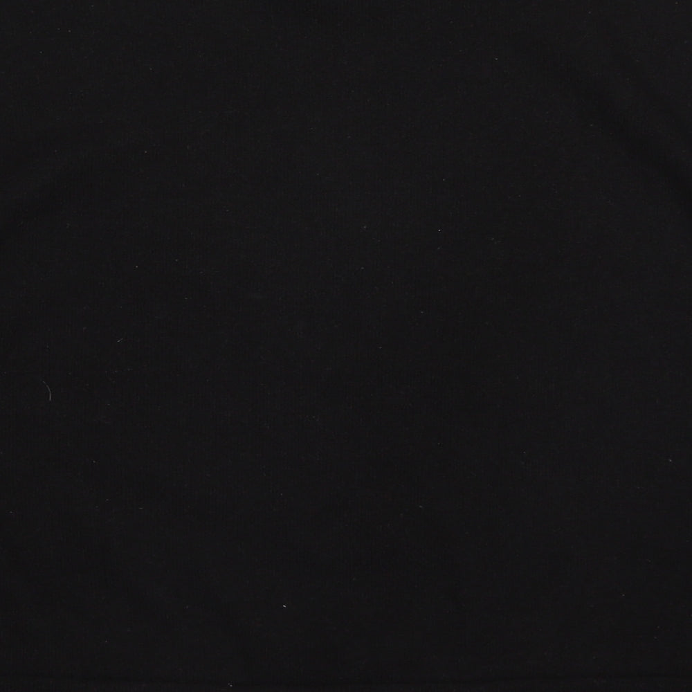 F&F Womens Black Round Neck  Polyester Pullover Jumper Size 12   - Star