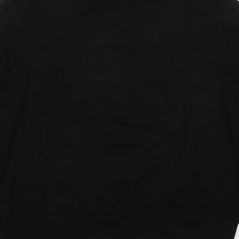 H&M Womens Black Roll Neck  Viscose Pullover Jumper Size L