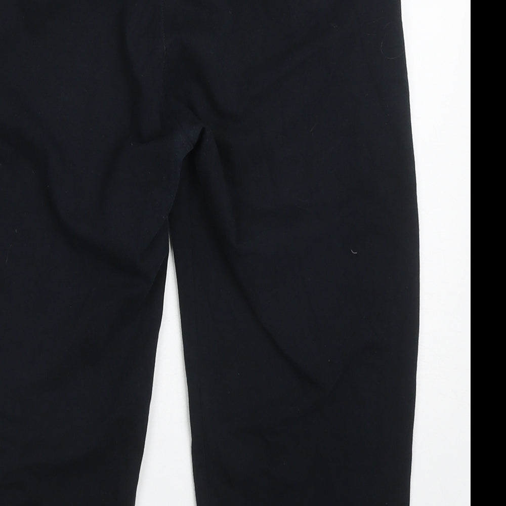 PUMA Womens Black  Cotton Cropped Leggings Size 14 L17 in Regular