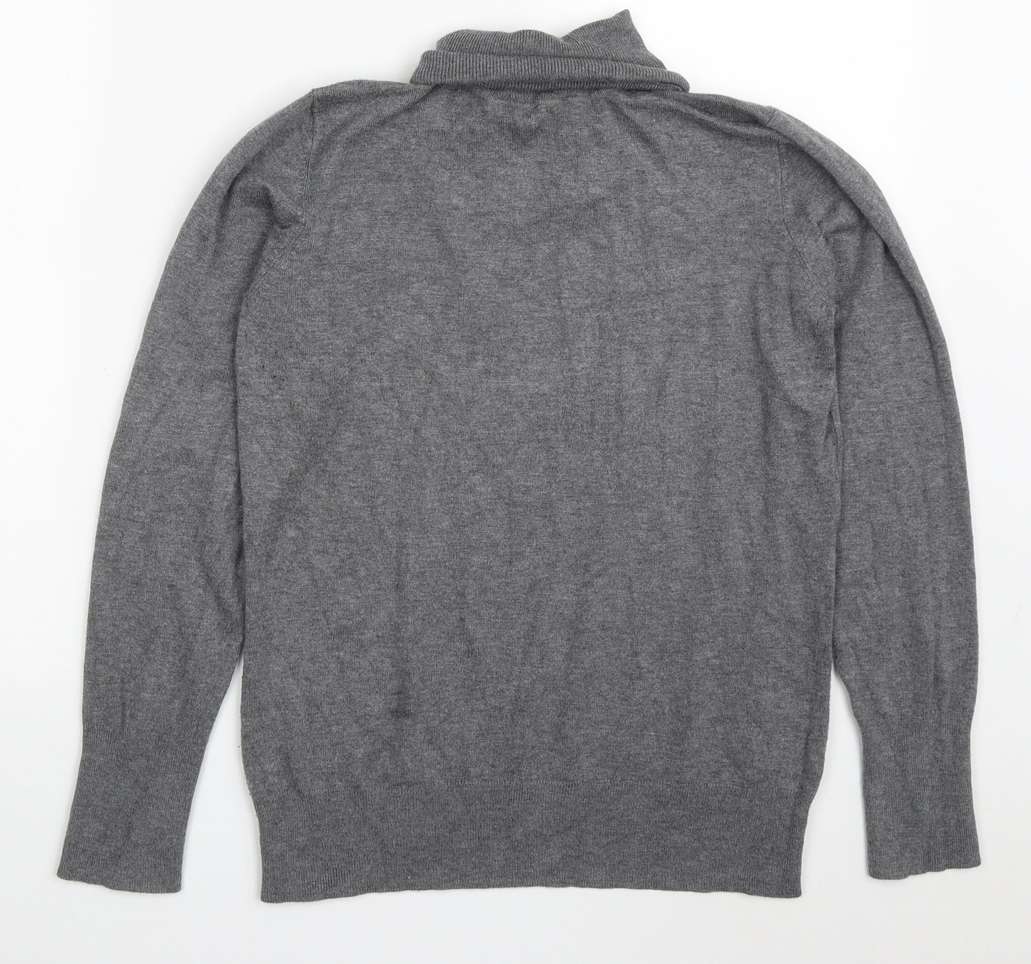 Dunnes Womens Gold Roll Neck  Viscose Pullover Jumper Size L