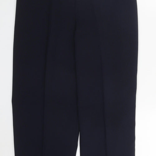 Emma Womens Blue  Polyester Trousers  Size 16 L26 in Regular