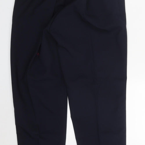Emma Womens Blue  Polyester Trousers  Size 16 L26 in Regular