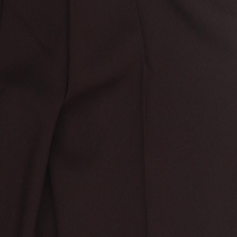 Emma Womens Brown  Polyester Trousers  Size 16 L25 in Regular