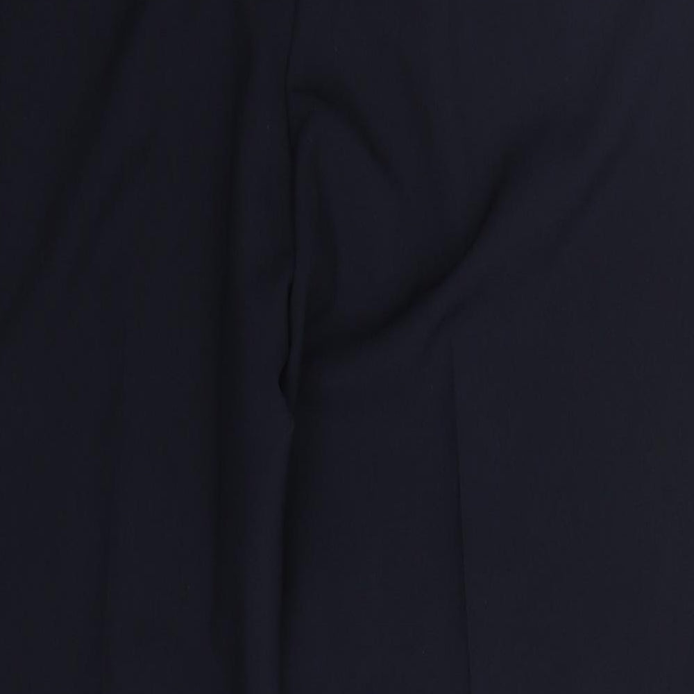 Dunnes Womens Blue  Polyester Trousers  Size 20 L28 in Regular Hook & Eye