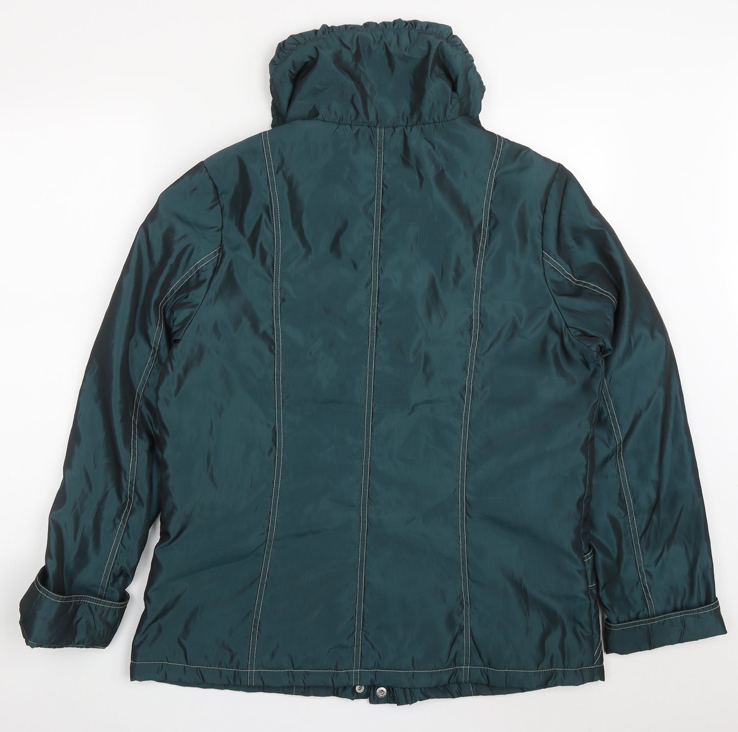 Harvey & Jones Womens Green   Jacket Coat Size 14  Zip