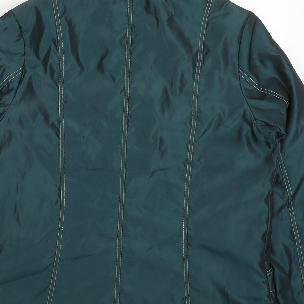 Harvey & Jones Womens Green   Jacket Coat Size 14  Zip