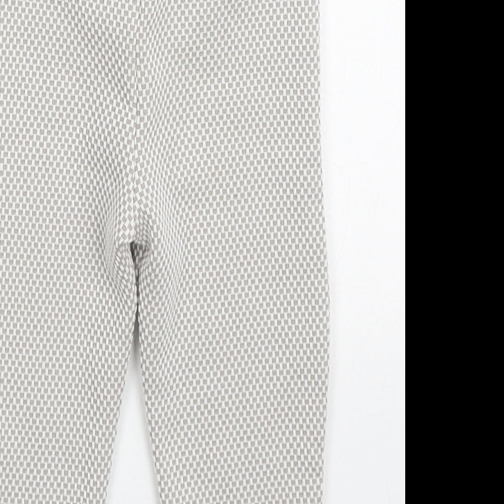 River Island Baby Beige Check Polyester Sweatpants Trousers Size 12-18 Months  Drawstring