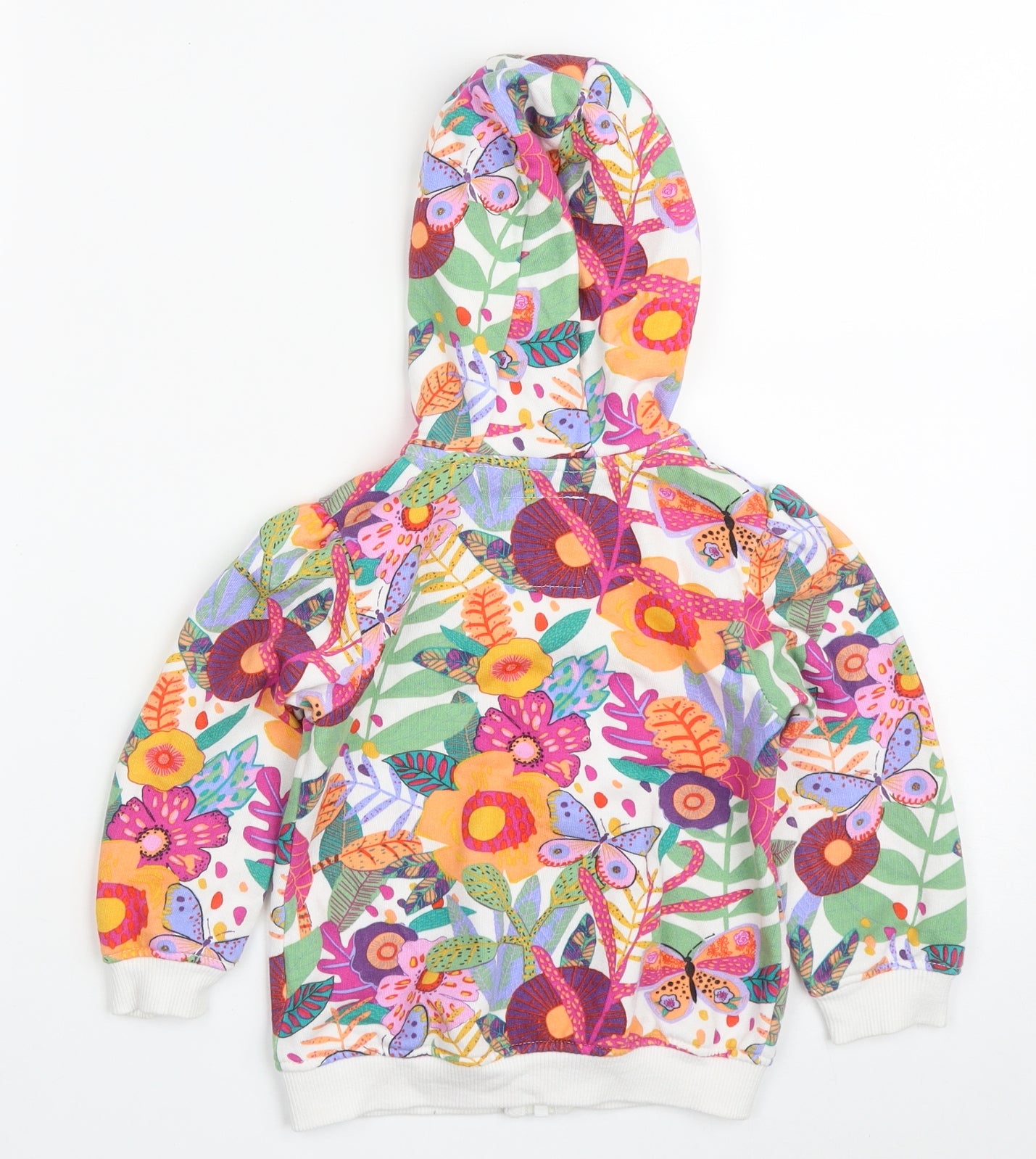 NEXT Girls Multicoloured Floral  Jacket  Size 18-24 Months   Zip