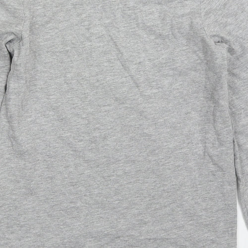 TU Girls Grey  Cotton Basic T-Shirt Size 8 Years Round Neck Pullover - Fa Boo! Lous