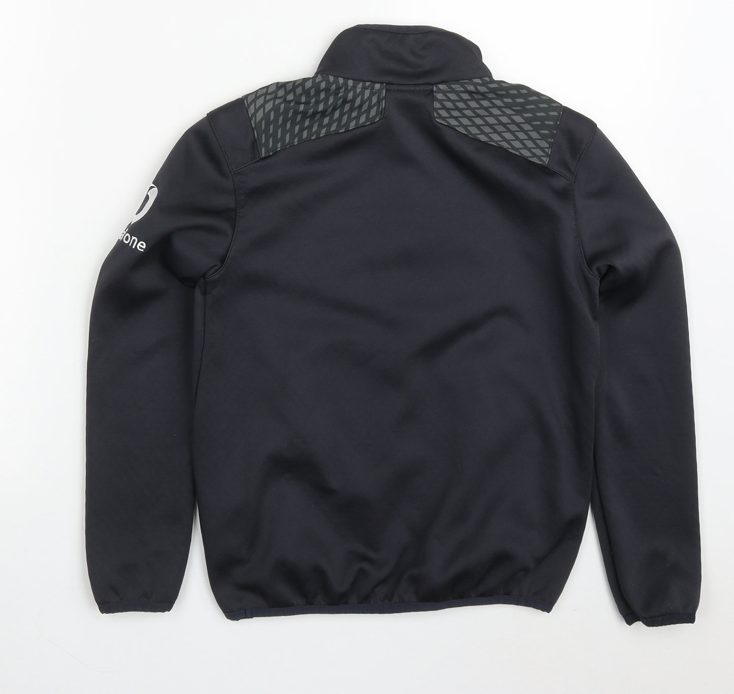 Canterbury Boys Grey Geometric Polyester Pullover Sweatshirt Size 8 Years  Zip - IRFU