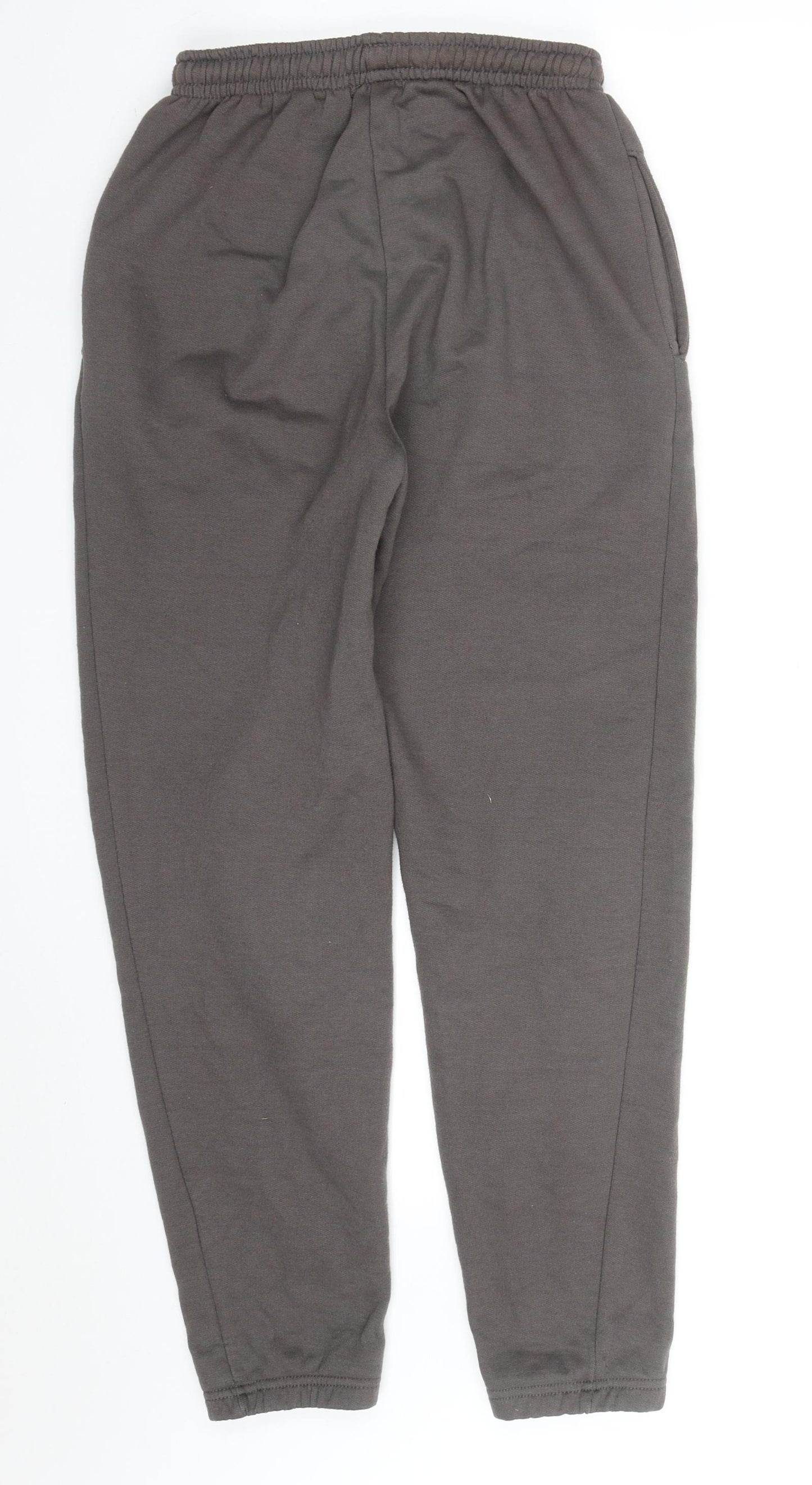 PRETTYLITTLETHING Womens Grey  Cotton Sweatpants Trousers Size XS L28 in Regular Drawstring