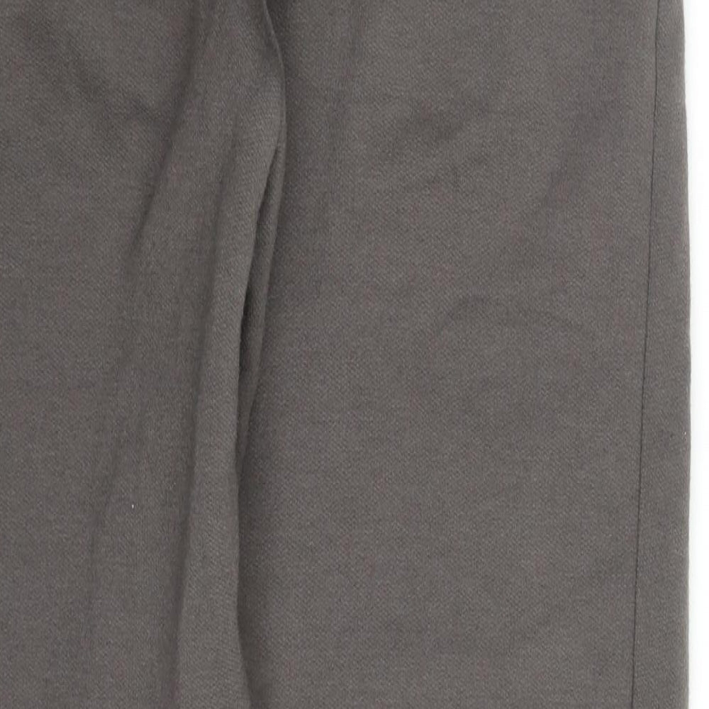 PRETTYLITTLETHING Womens Grey  Cotton Sweatpants Trousers Size XS L28 in Regular Drawstring