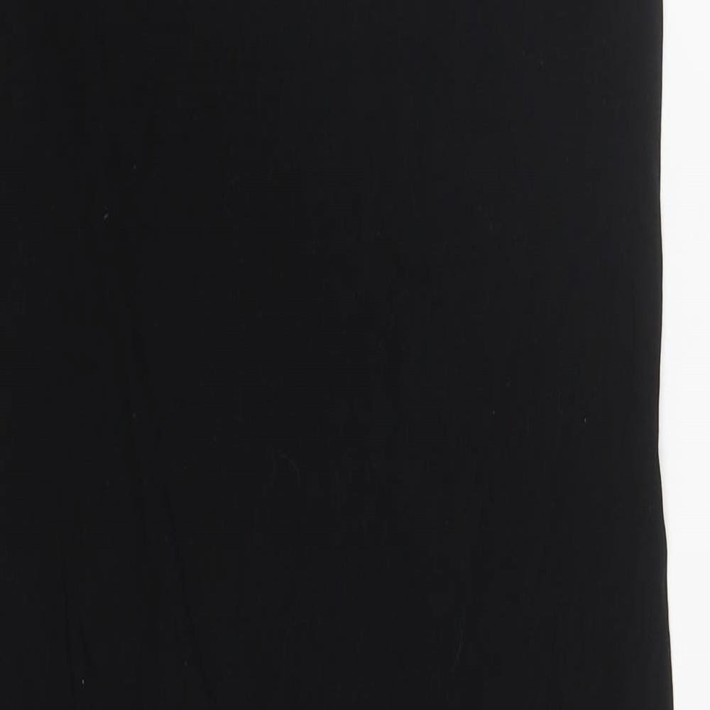 Zara Womens Black  Lyocell Slip Dress  Size S  V-Neck Pullover