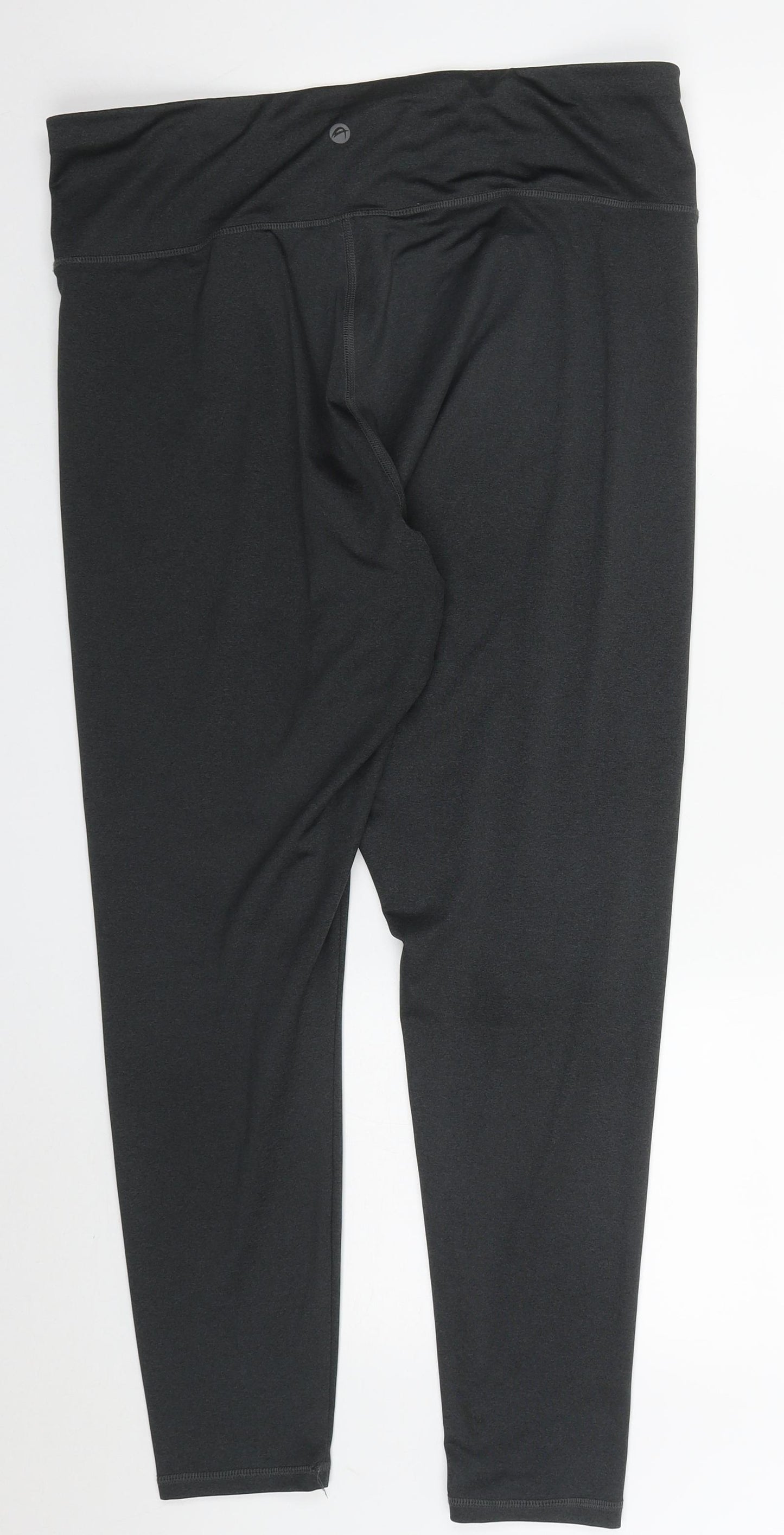 F&F Womens Grey  Polyester Compression Leggings Size 18 L26 in Regular