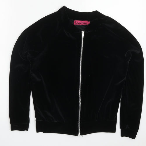 Boohoo Womens Black   Jacket  Size 8  Zip