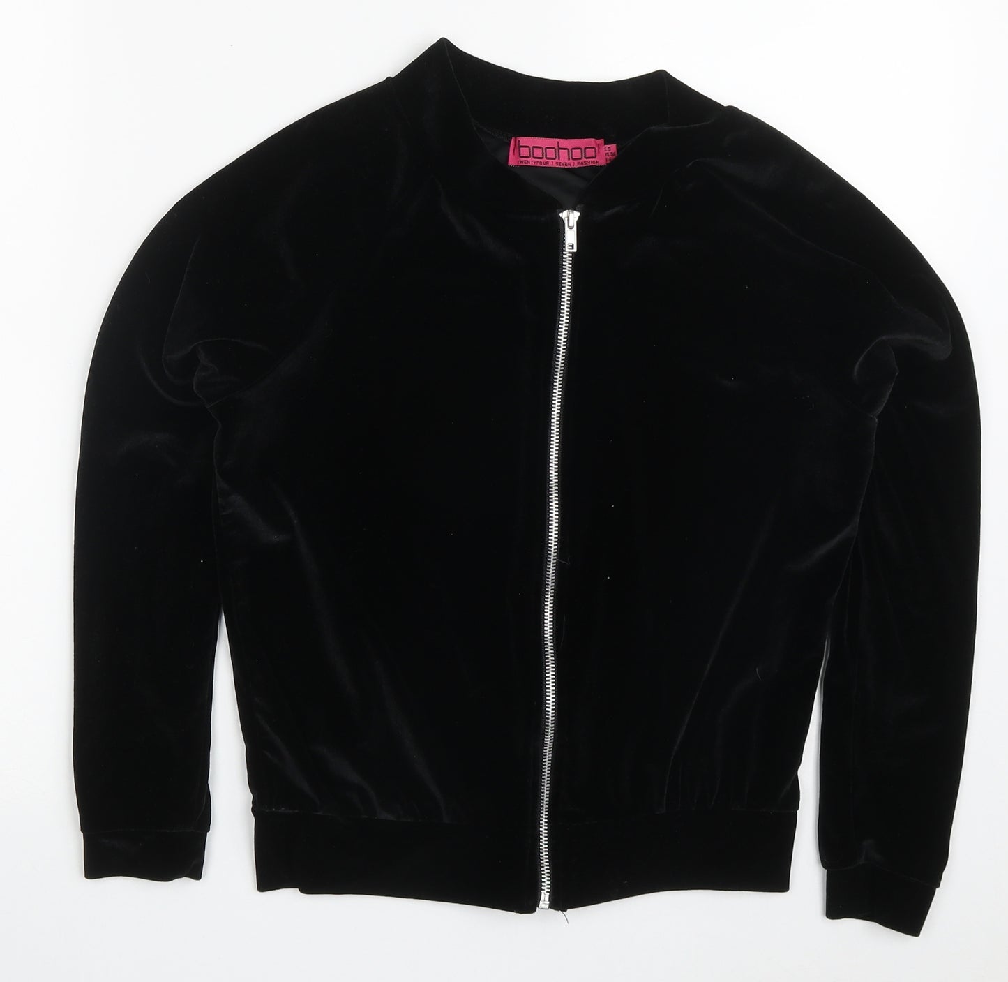 Boohoo Womens Black   Jacket  Size 8  Zip