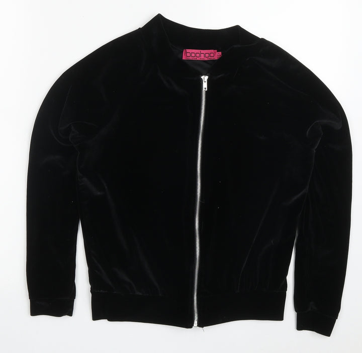 Boohoo Womens Black   Jacket  Size 8  Zip