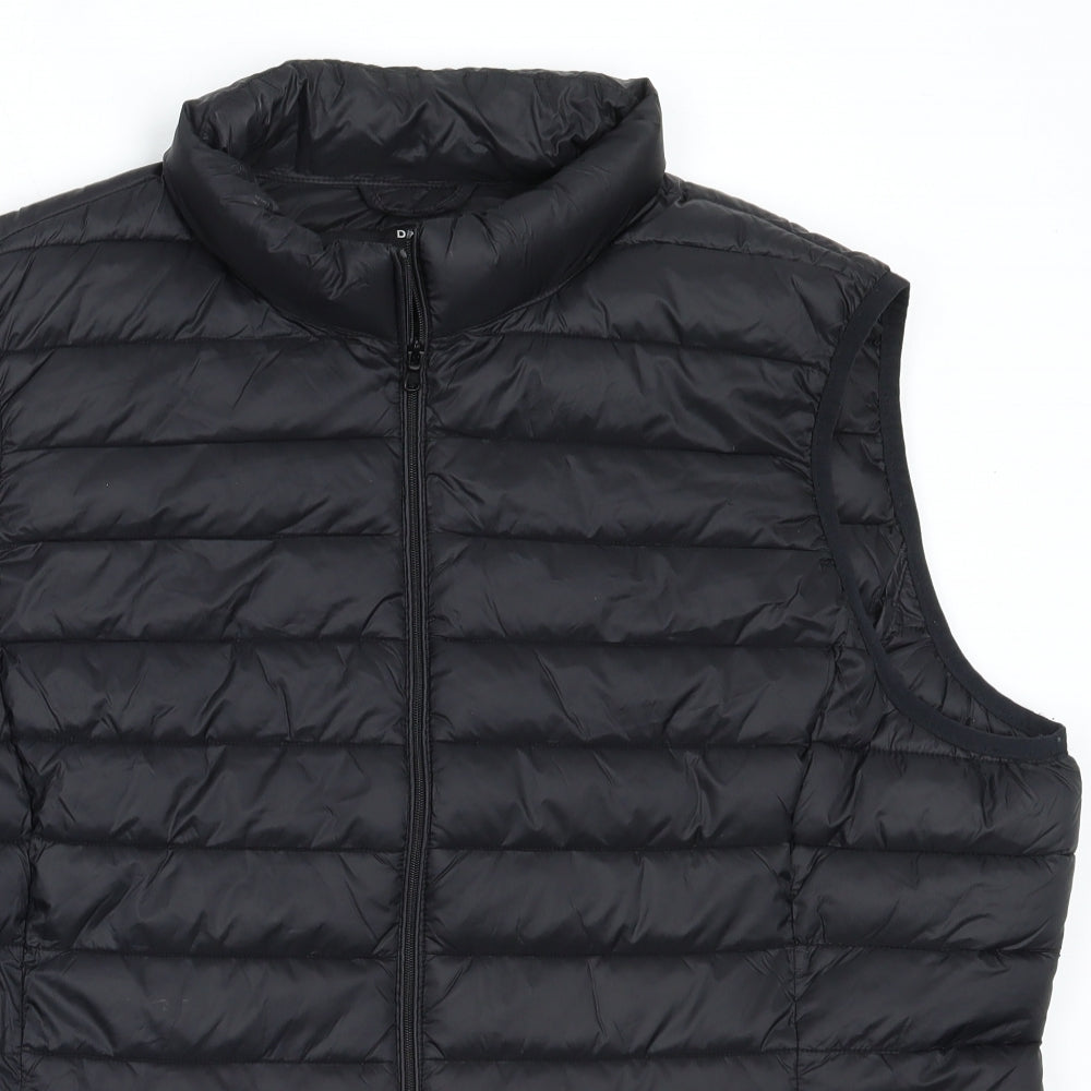Dunnes Stores Mens Black   Gilet Coat Size XL