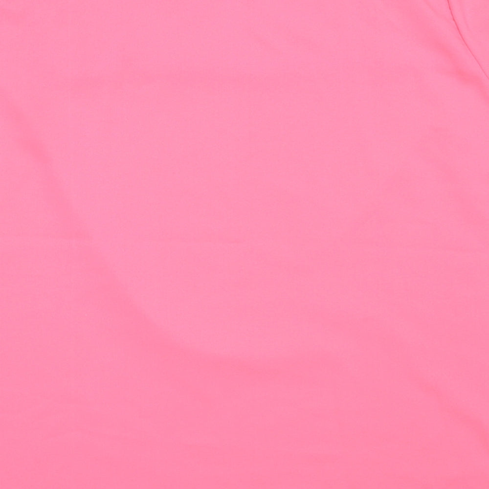 BHS Womens Pink  Polyester Basic Blouse Size 20 Round Neck