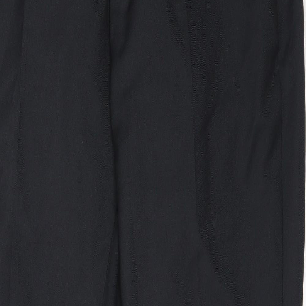 JACK & JONES Mens Black  Polyester Trousers  Size 34 in L31 in Regular