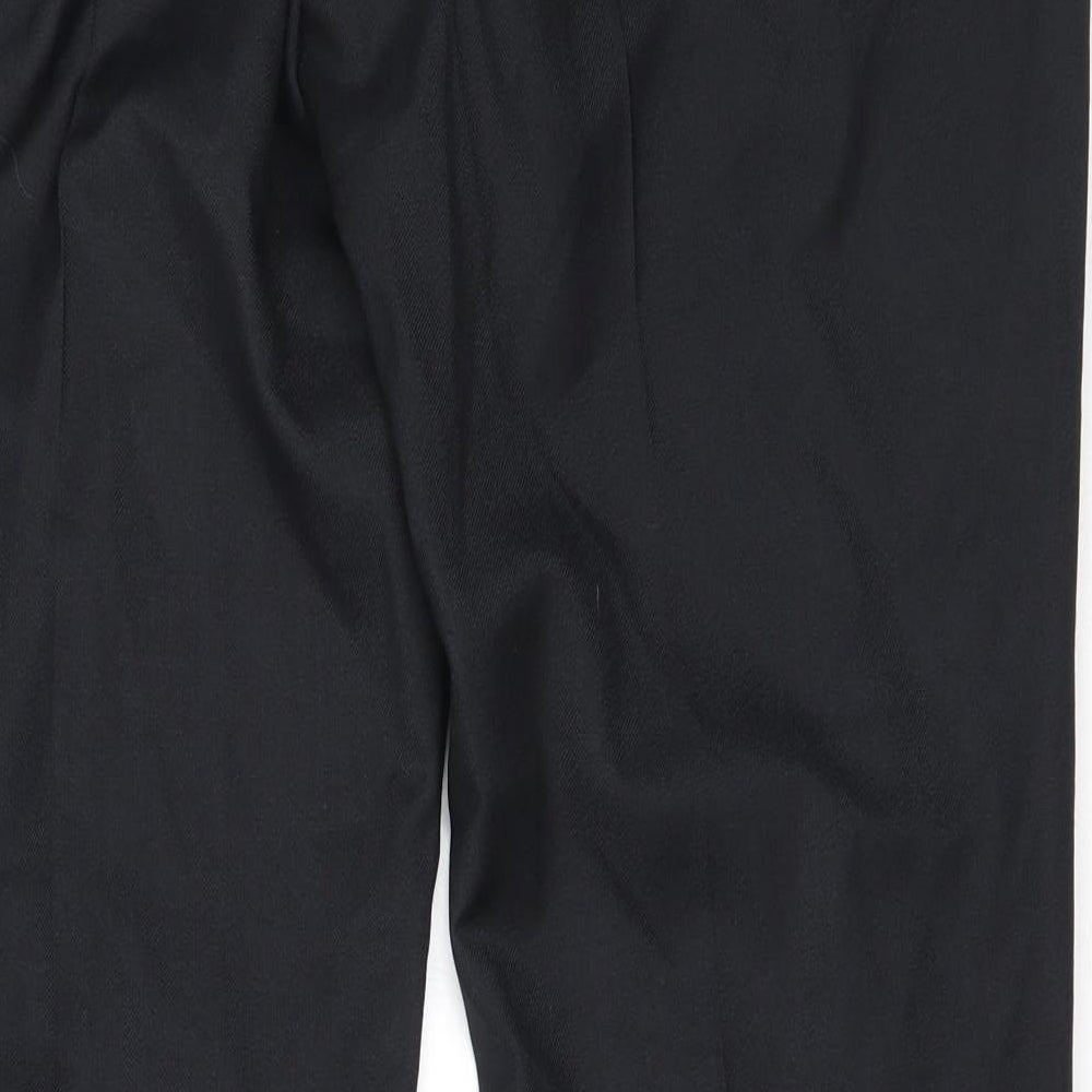 JACK & JONES Mens Black  Polyester Trousers  Size 34 in L31 in Regular