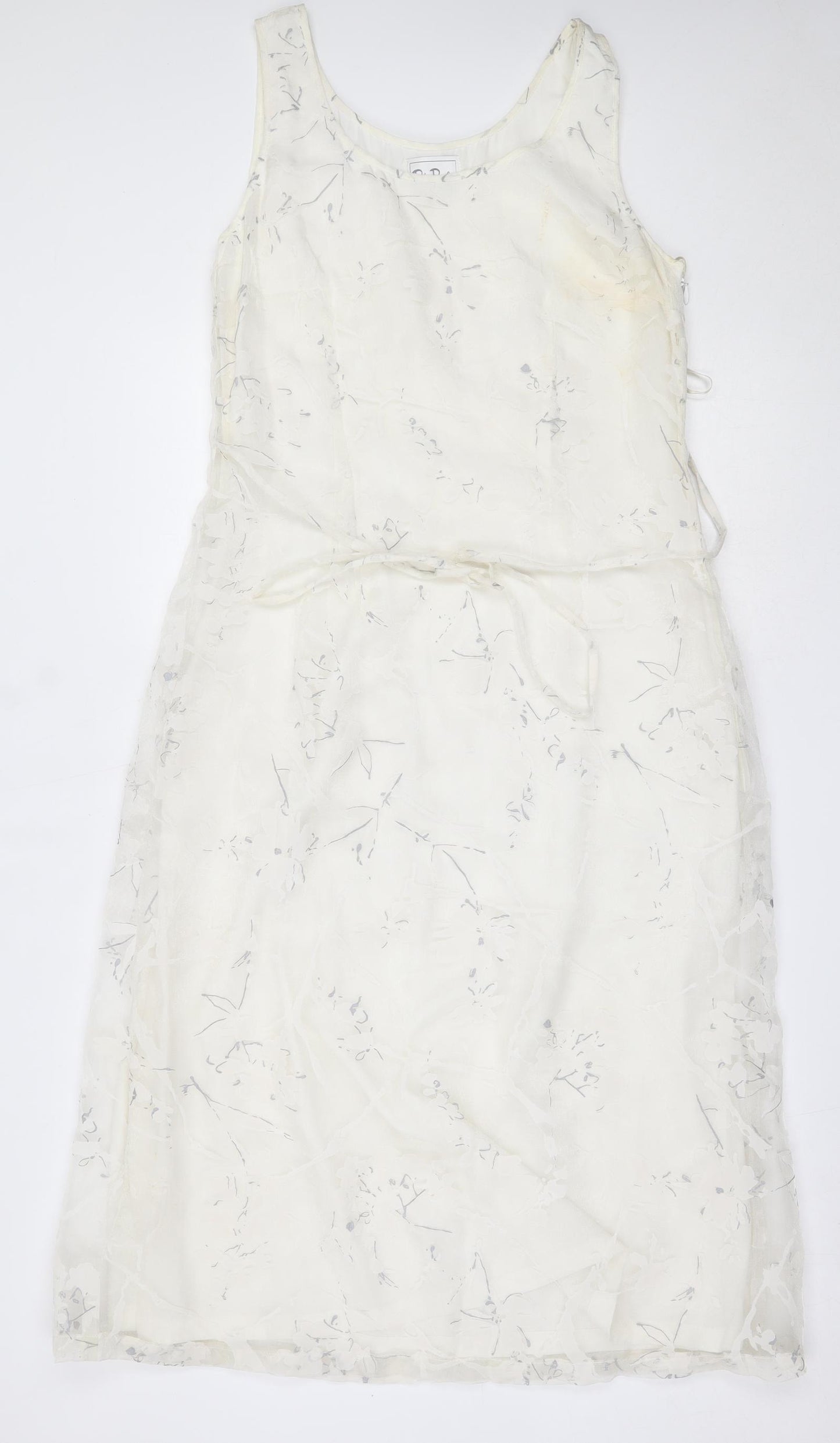 Betty Barclay Womens Ivory  Polyester Shift  Size 14  Round Neck
