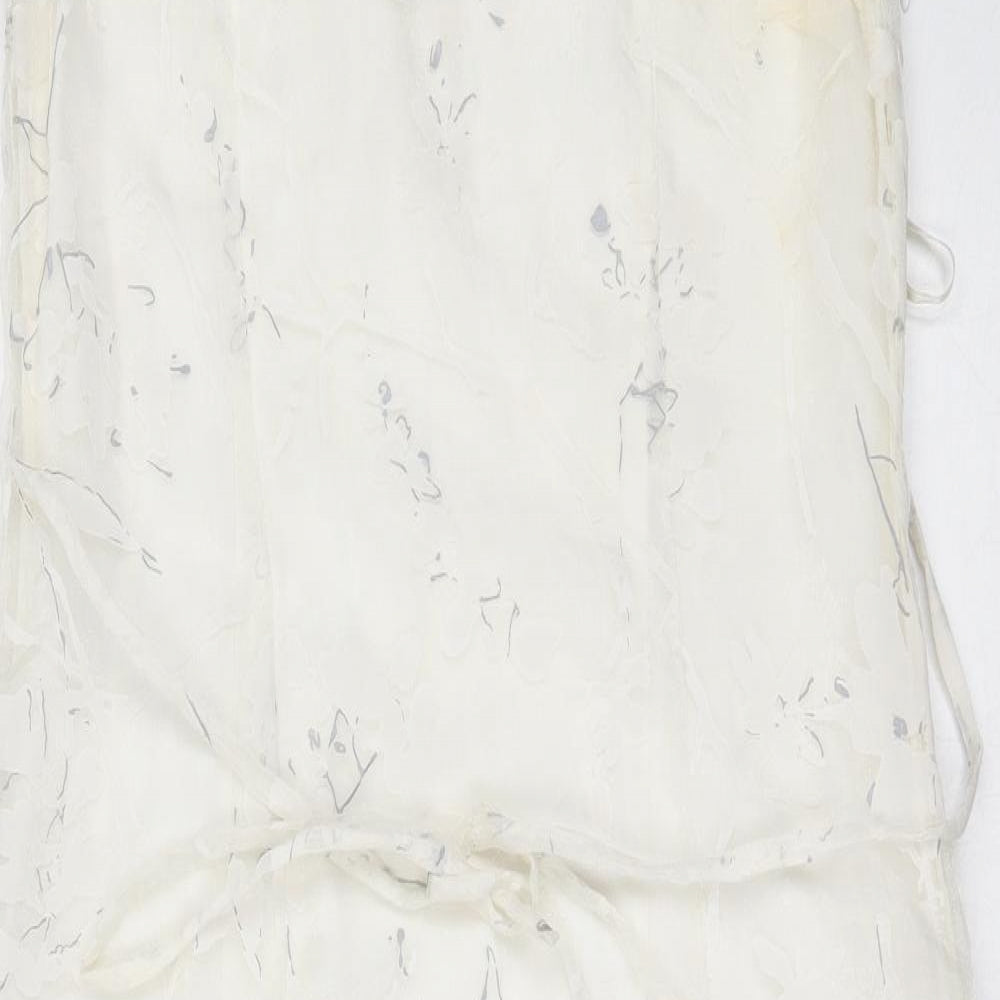 Betty Barclay Womens Ivory  Polyester Shift  Size 14  Round Neck