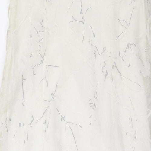 Betty Barclay Womens Ivory  Polyester Shift  Size 14  Round Neck