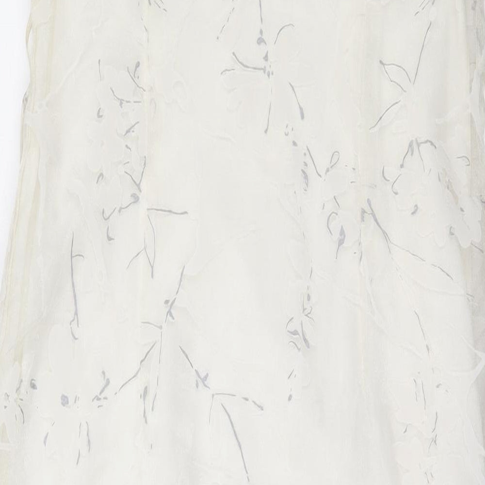 Betty Barclay Womens Ivory  Polyester Shift  Size 14  Round Neck