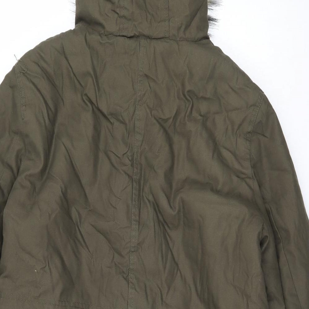 New Look Womens Green   Parka Coat Size 16