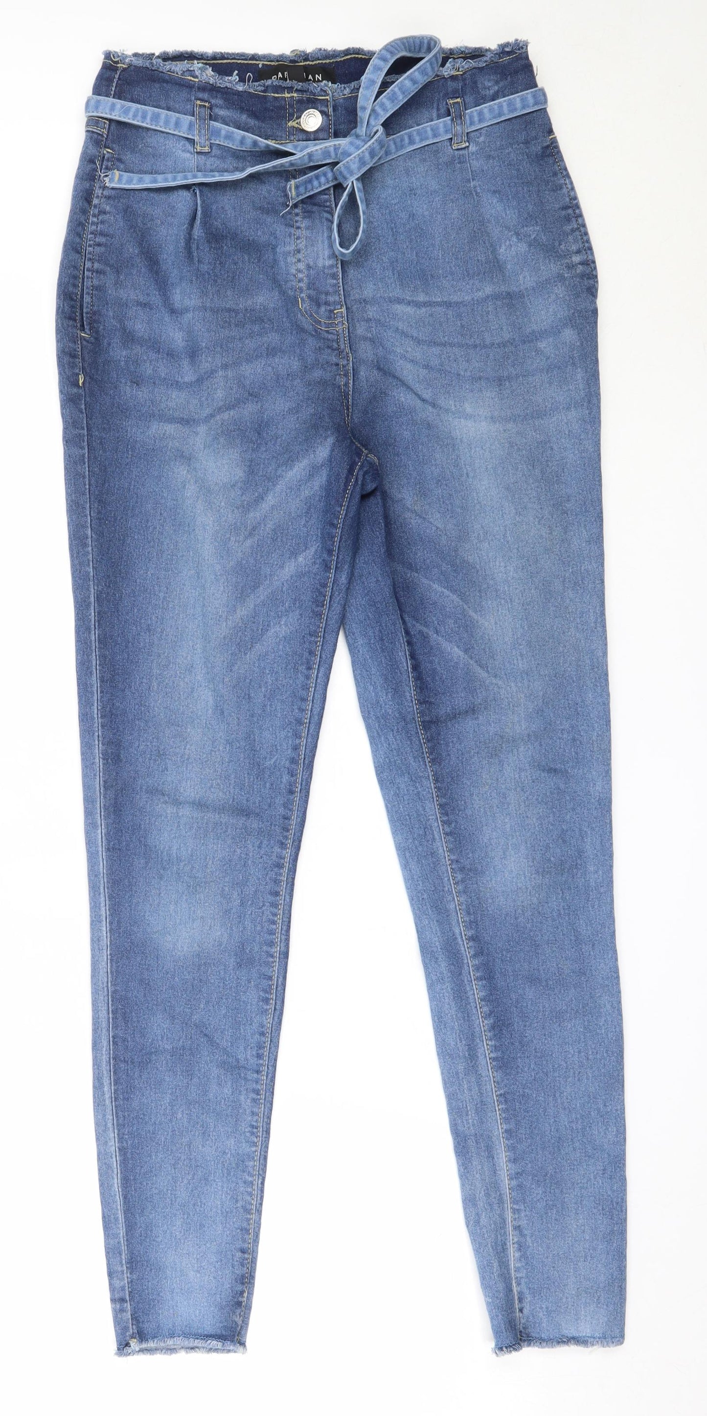 Parisian Womens Blue  Cotton Skinny Jeans Size 10 L28 in Regular