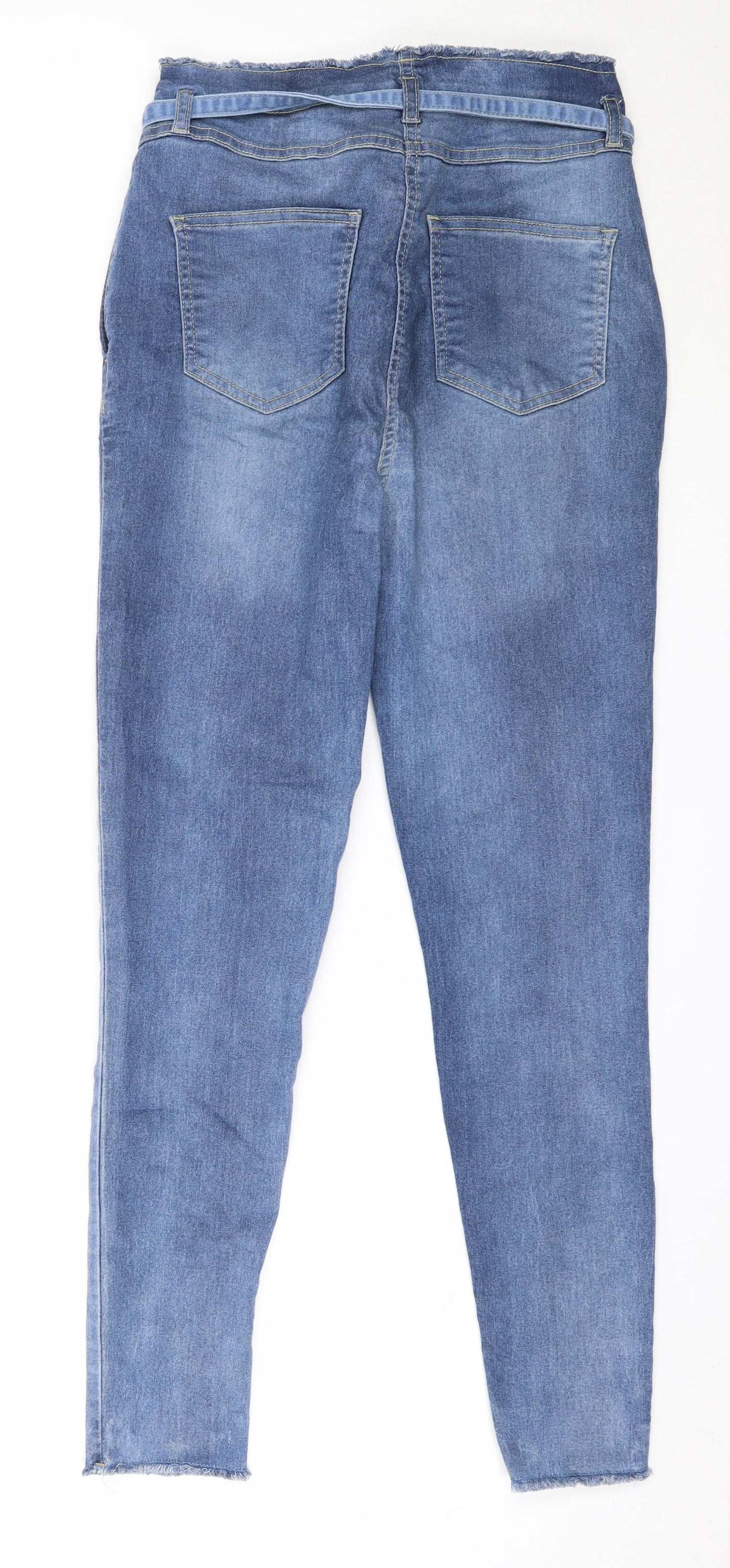 Parisian Womens Blue  Cotton Skinny Jeans Size 10 L28 in Regular