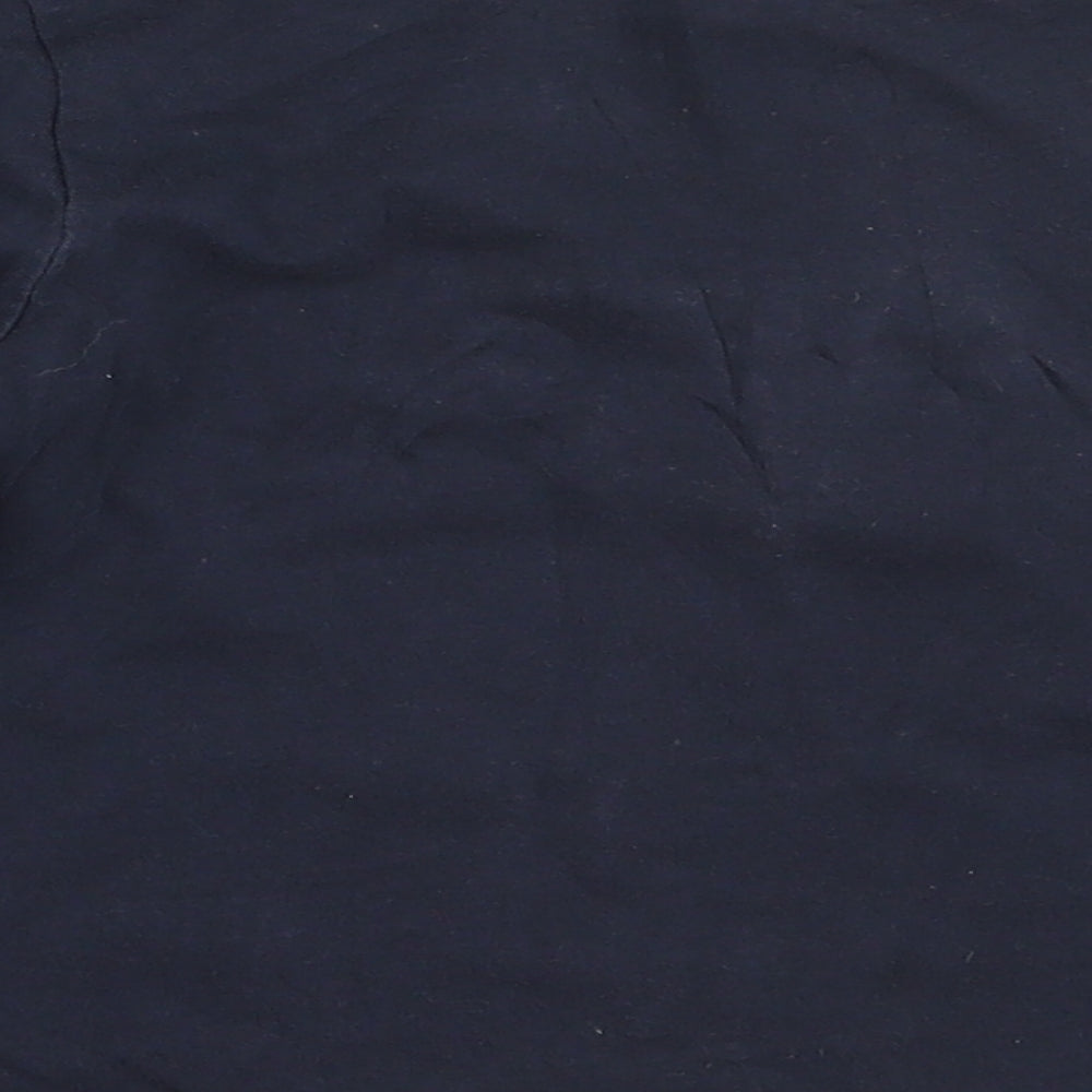 Preworn Boys Blue  Cotton Basic T-Shirt Size 3-4 Years Round Neck  - Crocodile